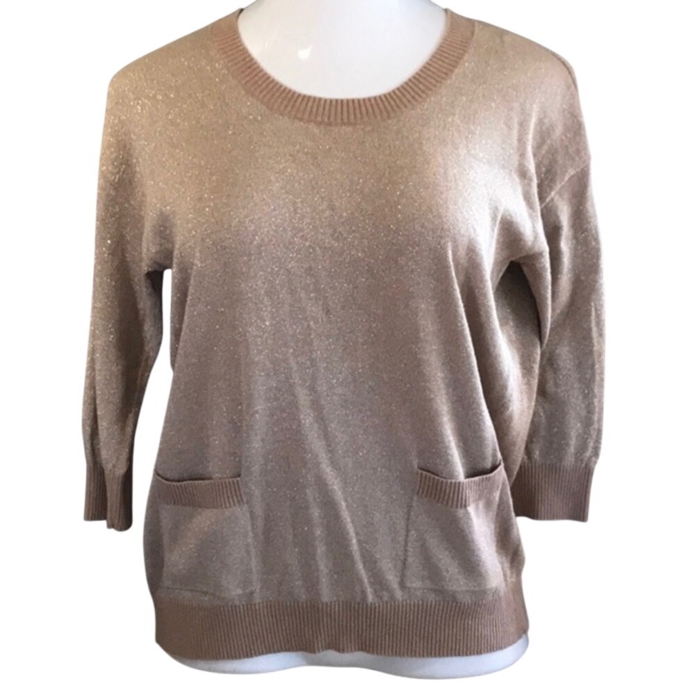 LIZ CLAIBORNE. Lightweight pullover sweater, sparkly.‎ SML.